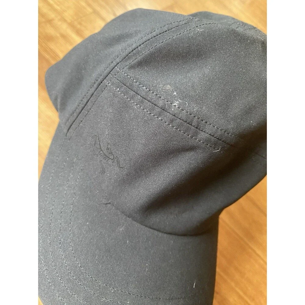 Arcteryx Hat Black Mens One Size Calvis Motus Incendo Running Hiking Cap EUC